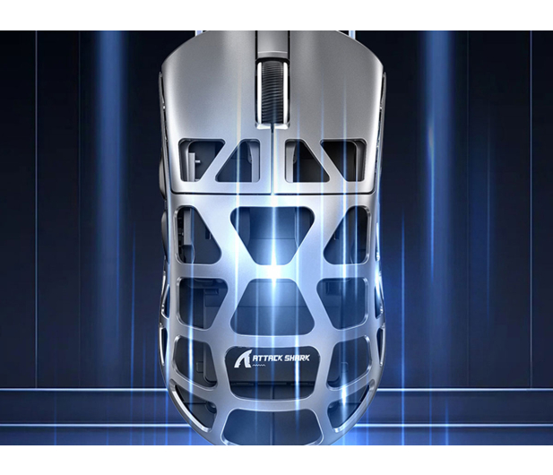 Attack Shark R3 Magnesium Alloy 8kHz/26kDPI PAW3395 srebrna - 1545126 - zdjęcie 5